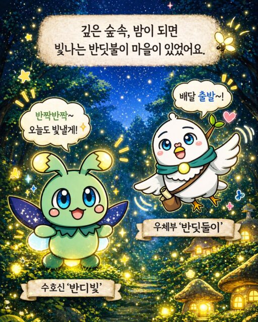 #부산남구반딧불이축제 를 찾아온 새로운 이야기!
#단조 와 함께 위기에 처한 반딧불이 마을을 구해주세요!